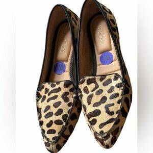 Me Too ladies animal Leopard-Print Pointed flats shoes size 8-5 NEW